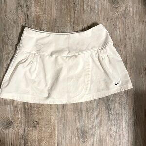 Nike white dri fit tennis skirt